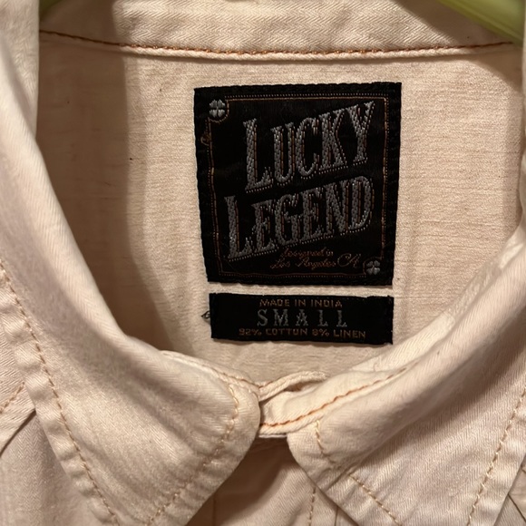 Lucky Brand Cream Button Up - Picture 2 of 3